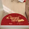 Semicircle Diatomaceous Earth Entrance Mat - Dirt-Resistant, Easy-Clean, Non-Slip, Cuttable Foot Pad for New Year