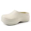 Large size 44-45 beach shoes men's chef shoes one-word sandals thick sole height increase couple