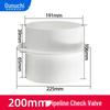 Round One-Way Check Valve Kitchen Anti-Odor Backflow Preventer for Range Hood Fan Hose