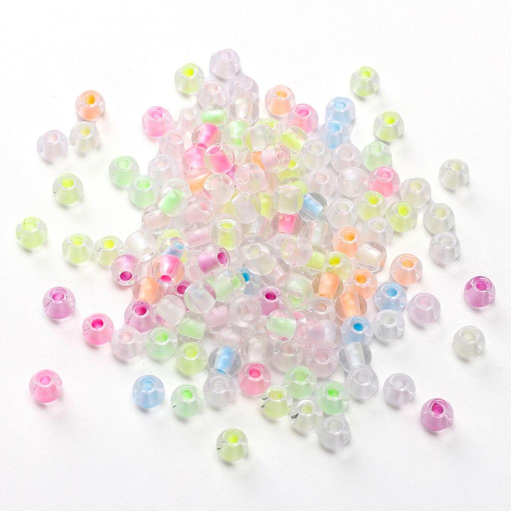 100Pcs Glass Seed Bead 4mm Light Variable Series For DIY Bracelets Necklaces Jewelry Making