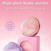 GECOMO Sparkling Powder Puff Ultra Soft Velvet Setting Makeup Applicator Flawless High Coverage For Loose Powder Foundation Travel Friendly Reusable