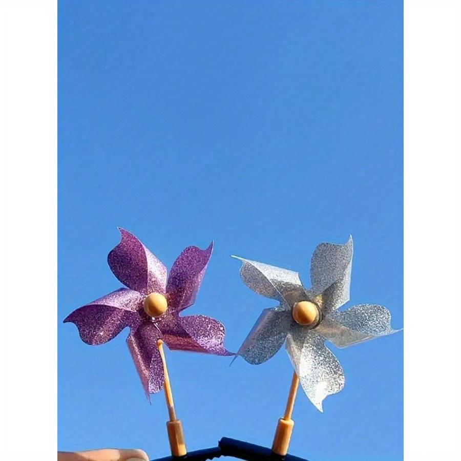 Colorful Windmill Hair Clips - Fun and Cute Headwear Accessories, Perfect for Parties and Gift Styles Random (Random Colors)