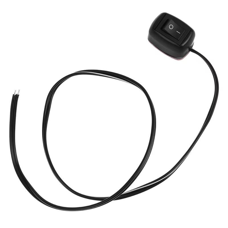 1/2pcs DC 12V Universal Car Switch Paste Type Toggle Switch with Cable 60cm For DRL
