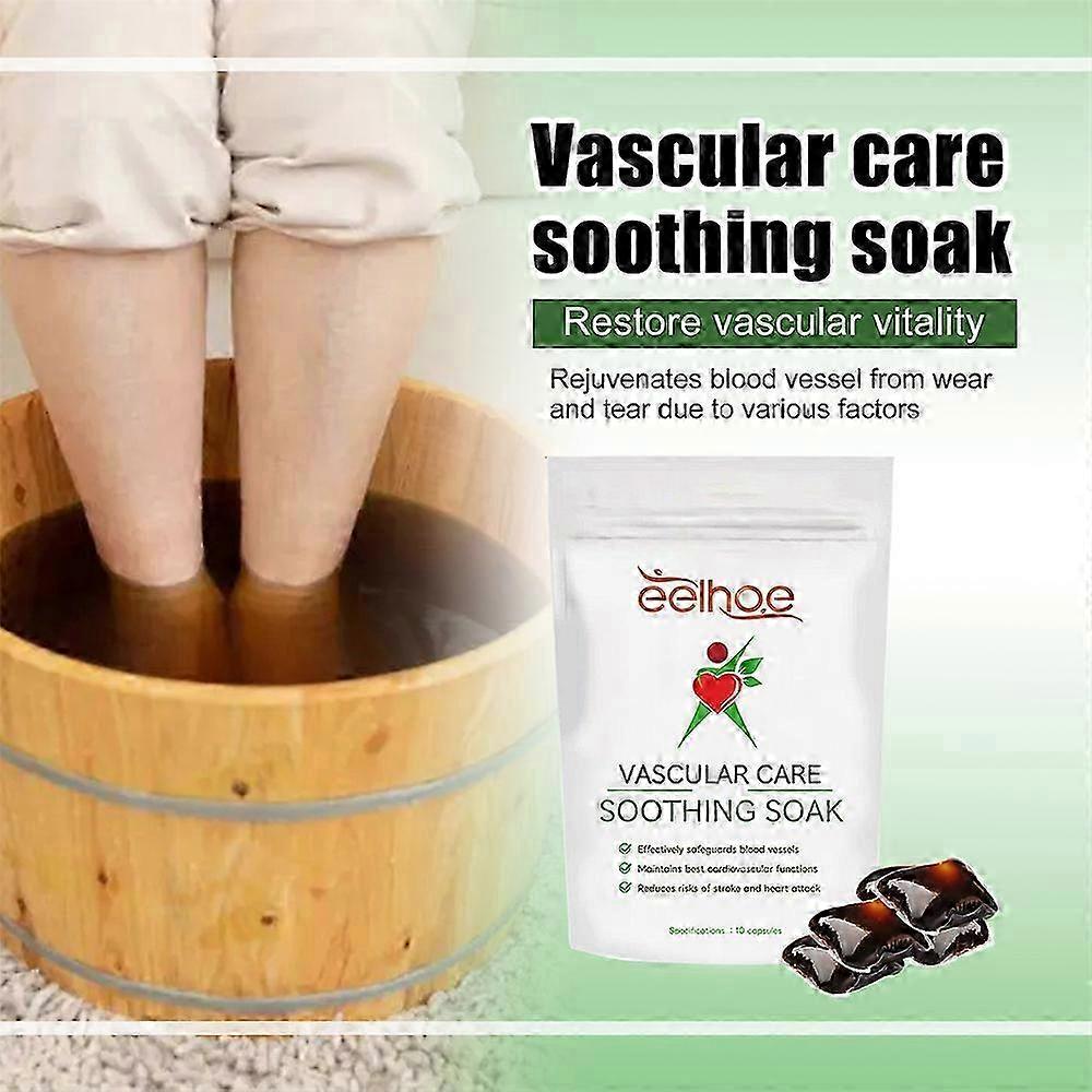 3pack Vascular care soothing soak pack soothes and repairs veins, dredges meridians