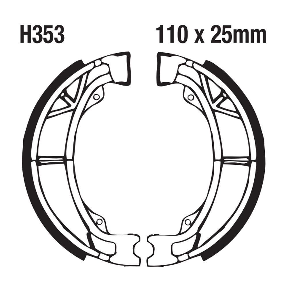 PEUGEOT NCX Motorcycle Brake Shoe H353 for Models AFS, ANF, NZR 50-125