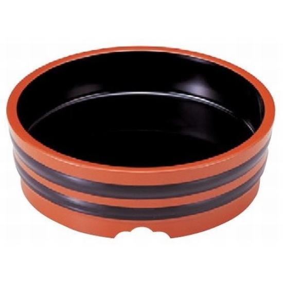 Noodle Red and Black Diameter X ABS Resin Suitable for and Commercial Use Soba/Udon Bowl, 7-inch, [20.5mm 6.4cm], (7-521-4), Restaurants, Inns,