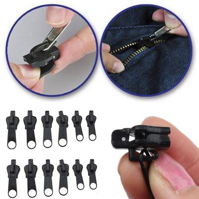 Zip Slider Replacement 3 Sizes 12Pieces No Tools Universal-Zip Fixers Zip Repair