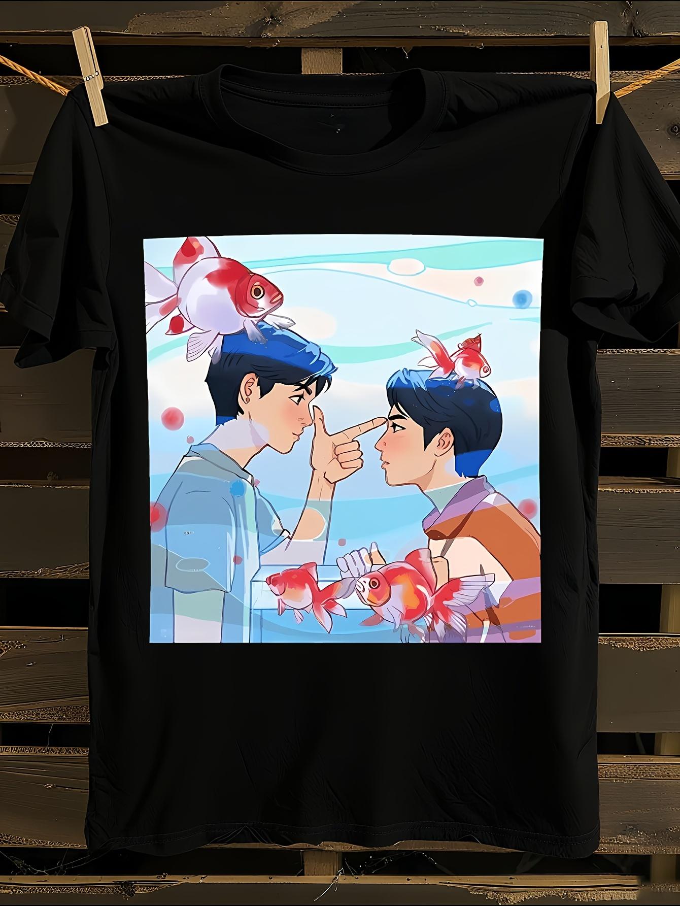 Heavyweight 100% Cotton Anime Manga T-shirt L