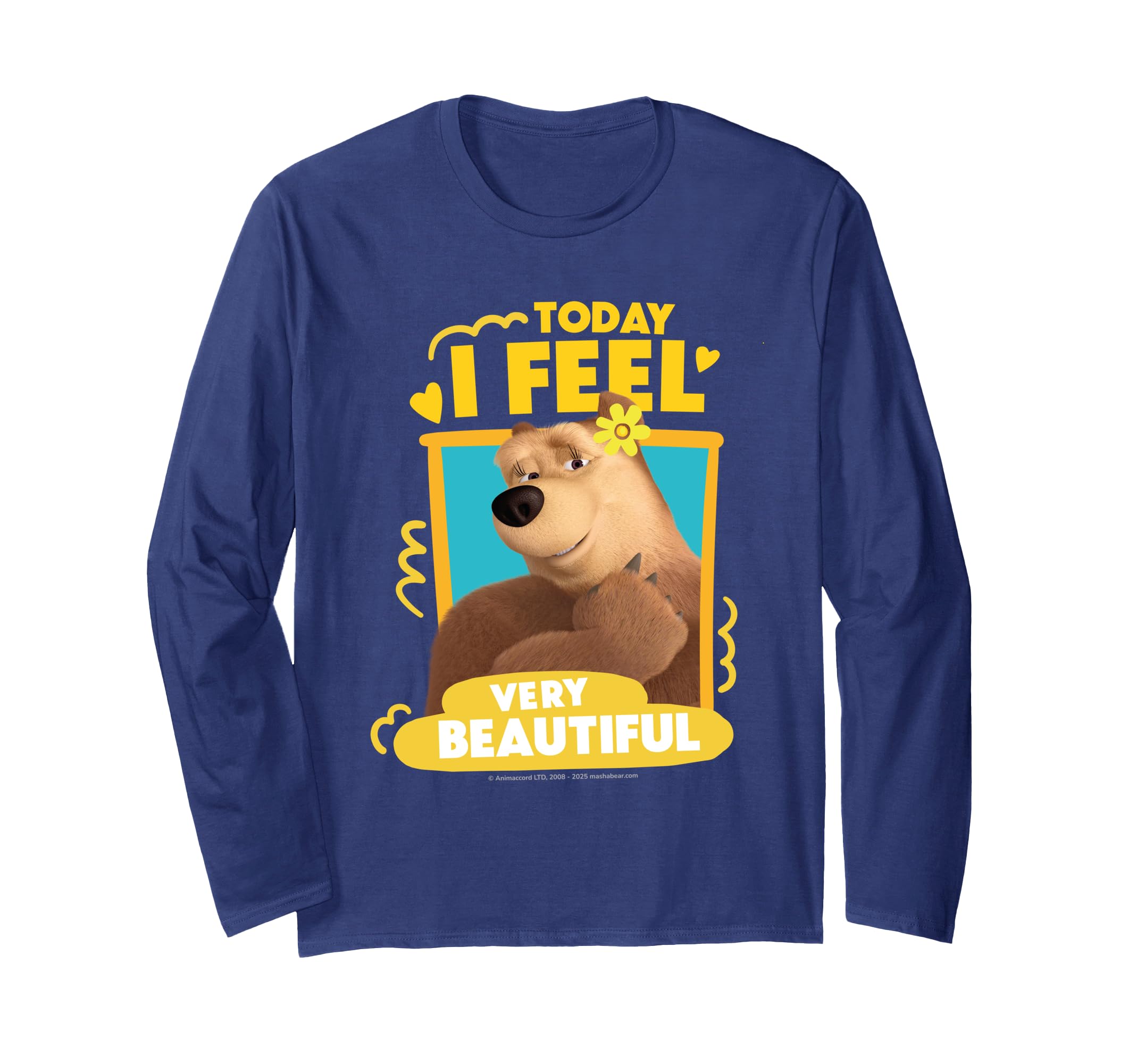 Today I Feel Beautiful Friends. Long-Sleeve T-Shirt синий