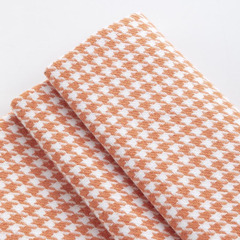 Houndstooth Polyester Linen-like Thick Sofa, Car Seat Cover & Pillowcase Fabric