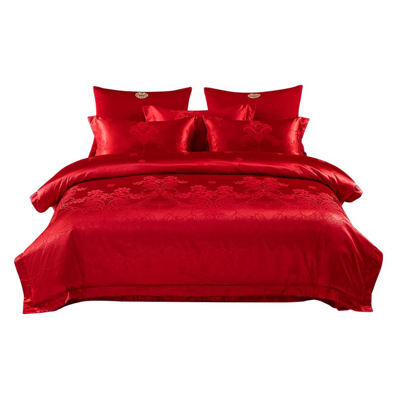 Mercury Home Textiles Wedding Jacquard Bedding Set 1.5m Bed (200x230cm Duvet Cover)