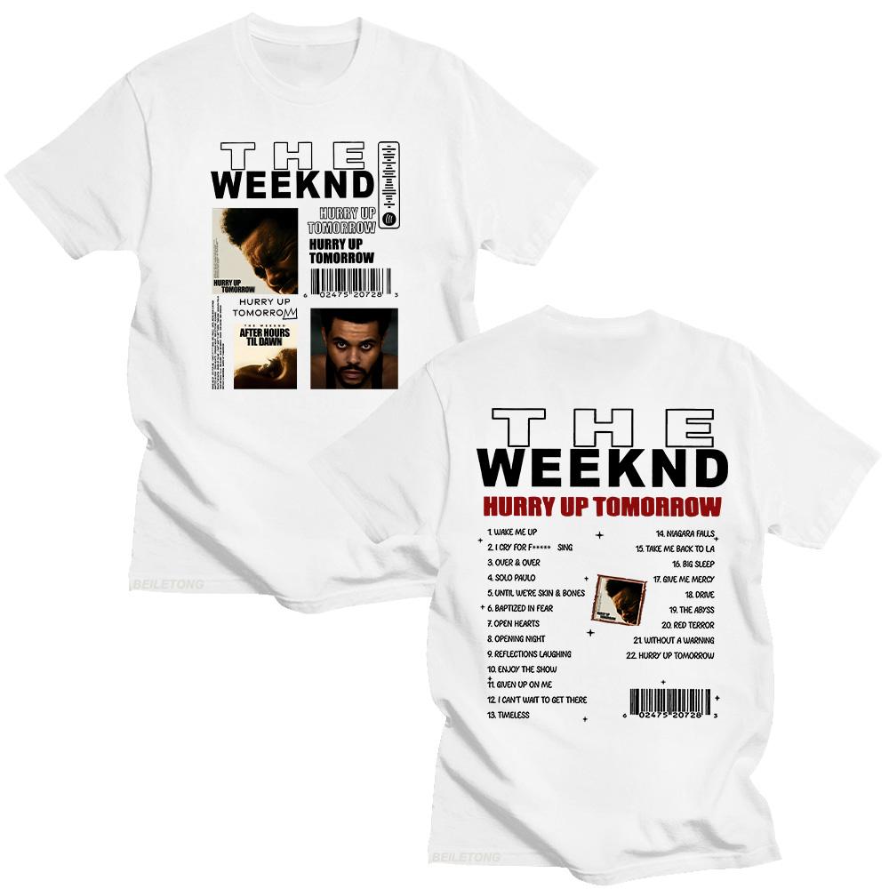 TheWeeknd Album Hurry Up Tomorrow T-shirts Vintage HURRY UP TOMORROW Women/Men Funko Pop Clothing Cotton Y2K New Pattern Tshirt