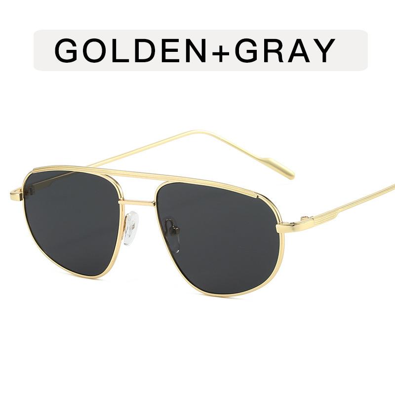 Sunglasses Advanced Metal Sunglasses Fashion Oval Spectacles Luxury Designer Vintage Sun Spectacles UV 400 Protection Oculos De Sol