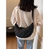 Dezelfde stijl als thuis, waterdichte crossbody schoudertas, dumplingtas, grote capaciteit, eenvoudige gewatteerde, casual, veelzijdige tas