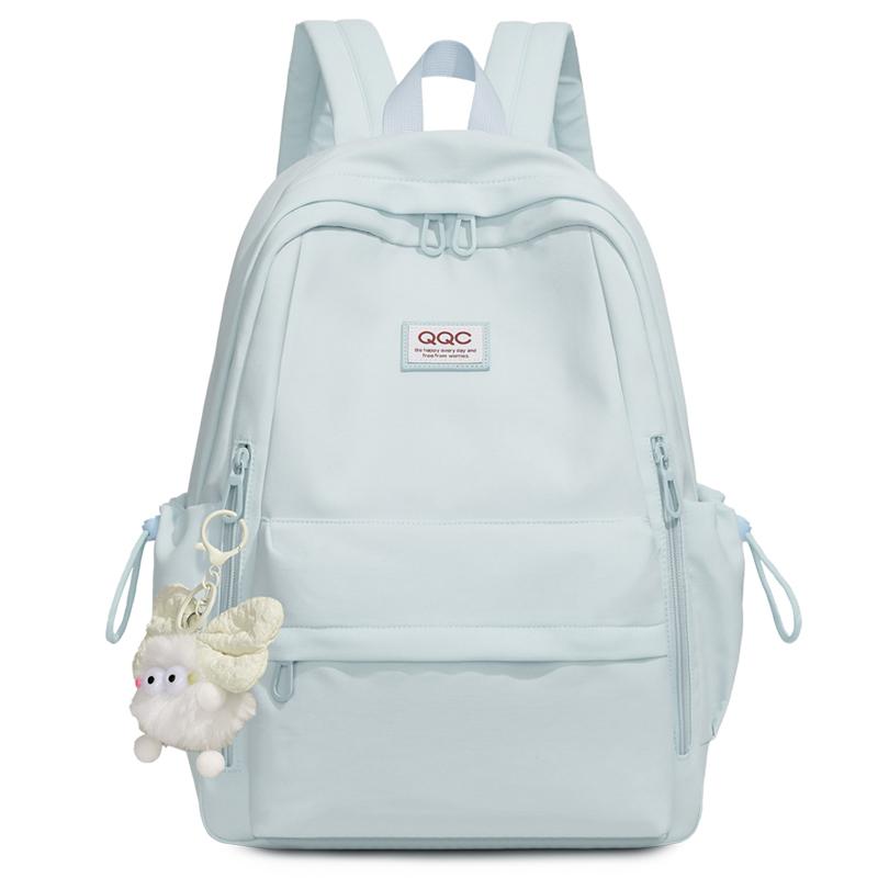 Women's Large Capacity Reduced-Burden Durable Backpack Junior High School Students Multi-Layer Multi-Pocket Schoolbag