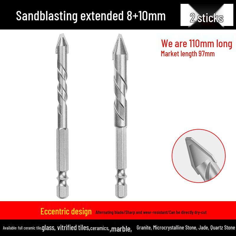 Eccentric Tilting Drill Bit for Marble and Concrete