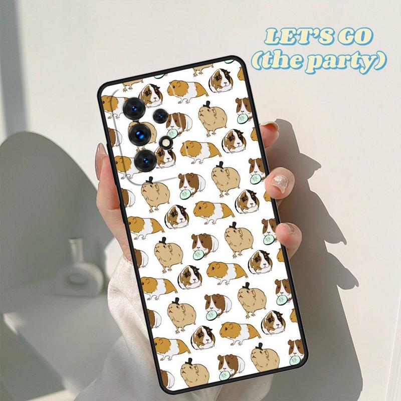 Pattern Guinea Pig Cute phone case For Samsung Galaxy A42 A31 A40 A51 A71 A32 A80 A91 A52 A72 A20e A21S A50 A70 A11 A12 Cover