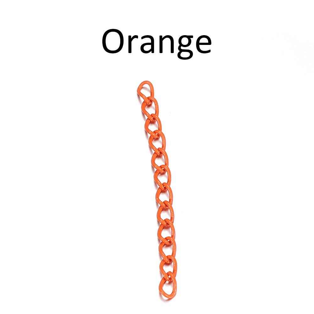 30pcs 4.5cm Colourful Necklace Extension Chain Bulk Bracelet Extended Chains Tail Extender For DIY Jewelry Making Supplies