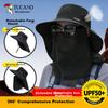 TUCANO Sun Protection Hat for Men, Outdoor UV-Resistant Cycling Travel Fisherman Hat, Fishing Sun Hat, Sun Visor, Face Shield for Me