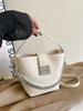 Premium Sense Popular Portable Bucket Bag Women's New Niche Fashion Shoulder Messenger Bag Commuter Handbag