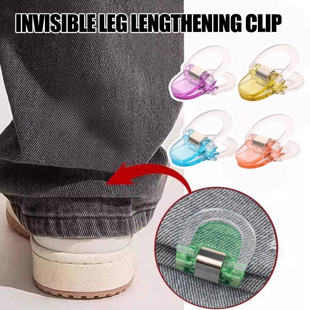 10Pcs Transparent Page Holder Clip Strong Clip Invisible Leg Shortening Clip Household Organization
