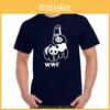 Herren Neues Mode WWF Panda T-Shirt Lustiger Humor Rundhals Kurzarm T-Shirt