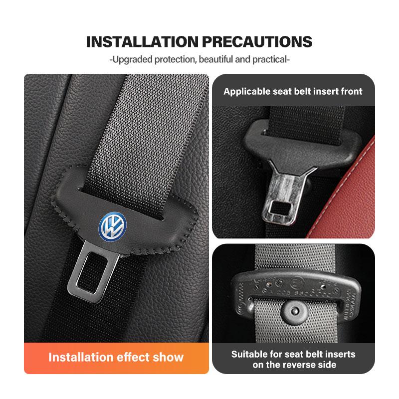 WET1 Car Shoulder Pad Safety Buckle Protective Anti-scratch Cover For Volkswagen VW Scirocco Passat Polo B5 B6 B7 CC Tiguan Sharan