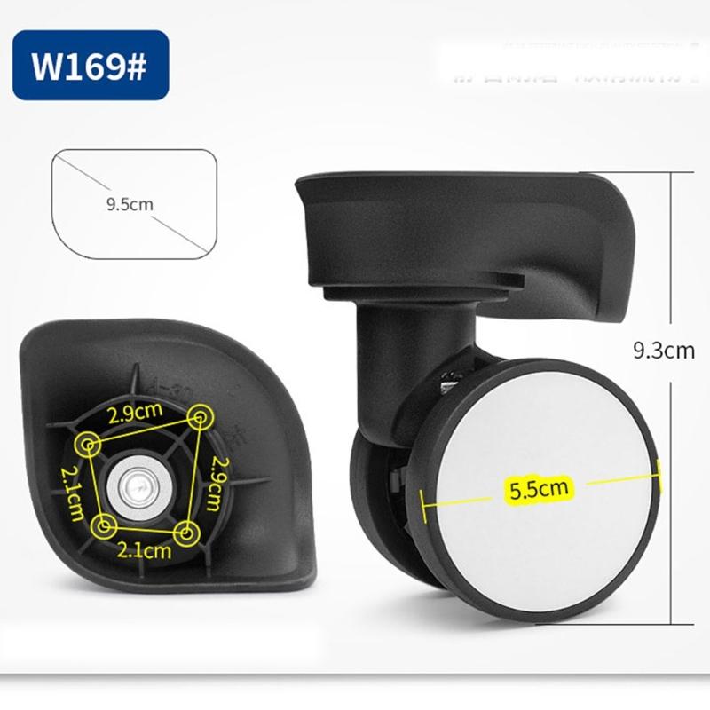 Upgrade Your Suitcase with Swivel Caster Replacement Wheels Smooth Rolling Bag Parts Accessories