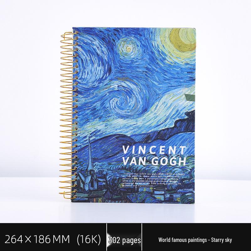 Retro B5 Hardcover Notebook – Thick, Creative, Large Coil Design for School