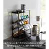Yamazaki Slim Spice Rack 4-Tier Black, W24 x D9.5 x H26.7cm, Tower