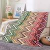 Abstract Flannel Blanket Throw Blanket Soft Warm Sofa Bed Camping Home Decor Unique Christmas Gift C92610