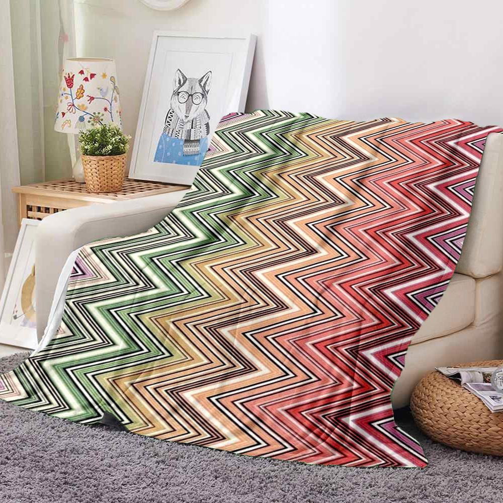Abstract Flannel Blanket Throw Blanket Soft Warm Sofa Bed Camping Home Decor Unique Christmas Gift C92610