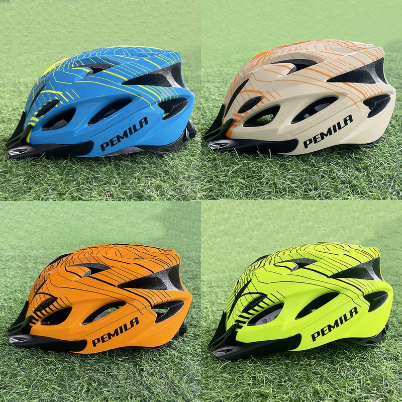 PEMILA 2024 Neuer ultraleichter Fahrradhelm, Fahrradschutzkappe, MTB-Fahrradhelm für Damen und Herren, Rennausrüstung, Fahrradhelm-Visier