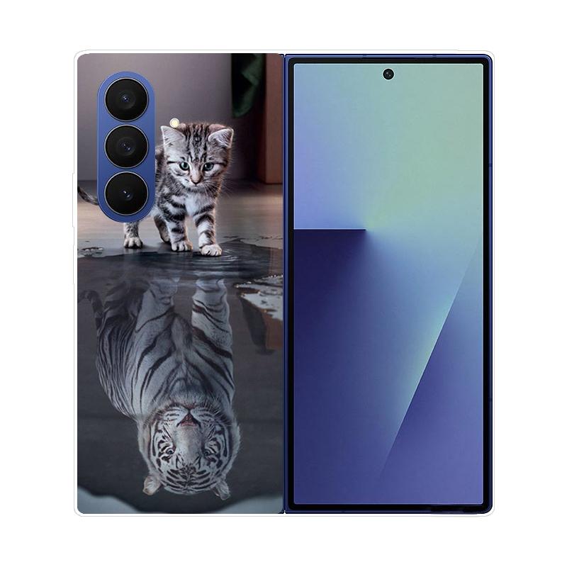 For Samsung Galaxy Z Fold 7 Fold7 Case Luxury Folding Shockproof Protection Funda for Samsung Galaxy Z Fold 7 PC Hard Back Cover