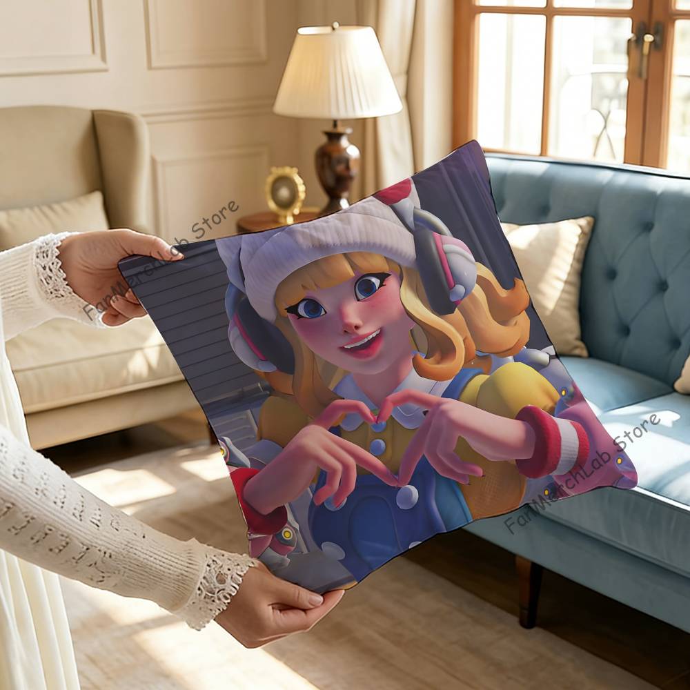Pop Game OOverwatchS Pillowcase Pillowslip Cushion Plush Boys Girls Cartoon Anime Kawaii Decoration Kids Birthday Cute Gifts