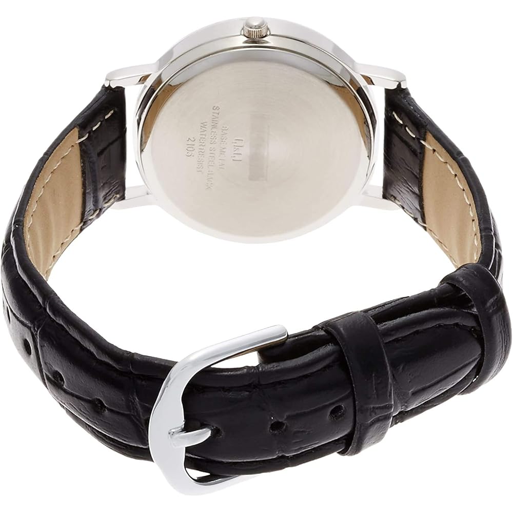 Citizen Q&Q Analog Waterproof Watch Date Day Leather Strap A203-304 Women's White