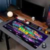 Geometry Dash Print Mouse Pad, Anti‑Slip Desktop Keyboard Mat, for PC Laptop Gaming Working Daily Use, Cool Festival Surprise Gift