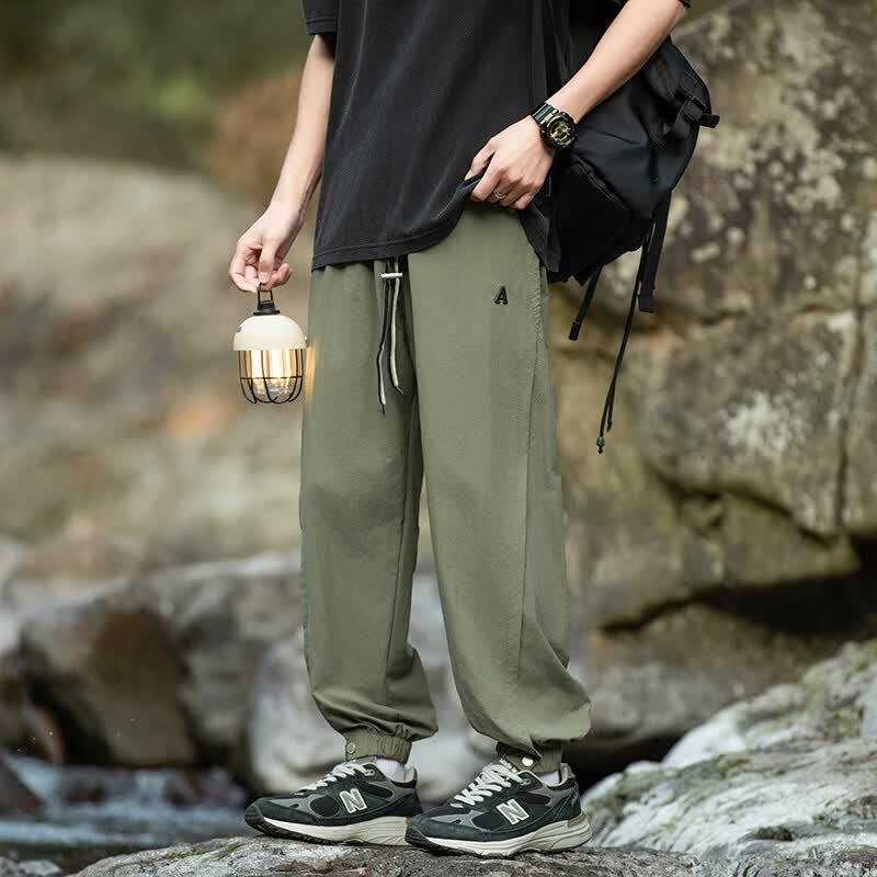 JEEP SPIRIT Men's Summer Quick-Dry Outdoor Casual Jogger Pants