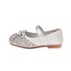 Princess Elsa Rhinestone Leather Shoes for Girls - Non-slip Flat Bottom Performance Footwear