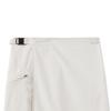 Brompton London W Nylon Set Unbalance Pocket Wrap Midi Skirt - Ivory (P242Wsk360)