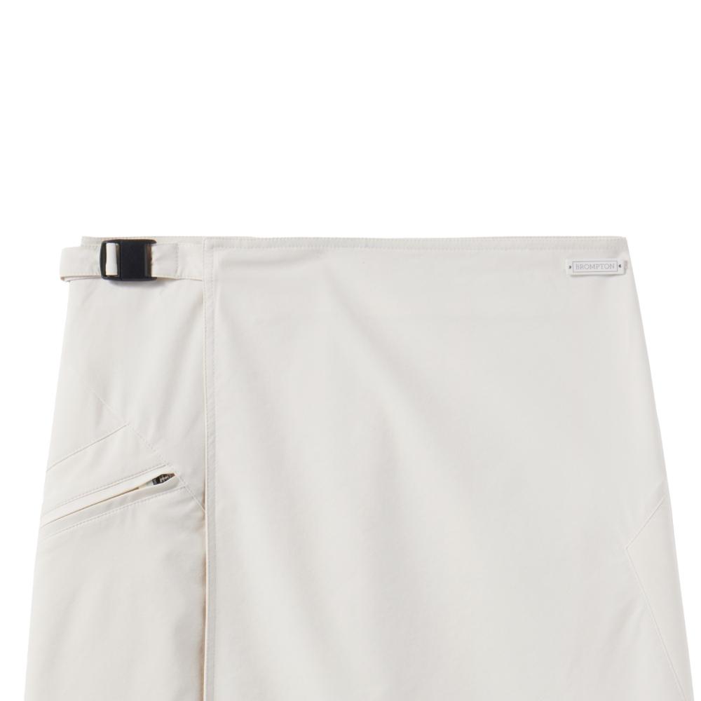 Brompton London W Nylon Set Unbalance Pocket Wrap Midi Skirt - Ivory (P242Wsk360)