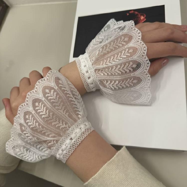 Cavity Out Arm Sleeve Attachments Stretchy Material For Smooth Blending With Dresses Tops Blouses