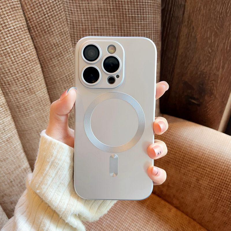 MagSafe-Compatible iPhone 15 Protective Case for 14 Pro Max with Lens Film