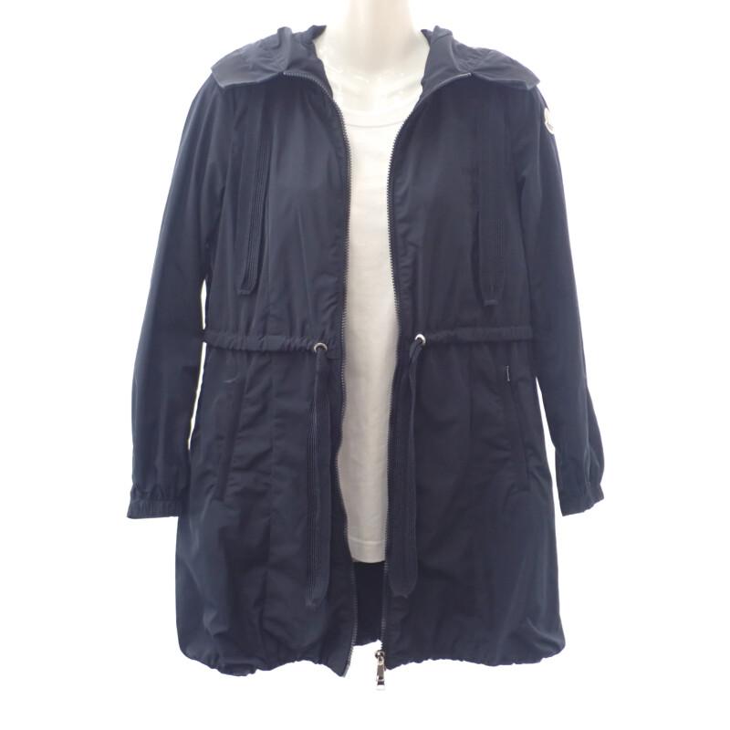 MONCLER  D10934910105_54543 Mod coat Navy polyester Women