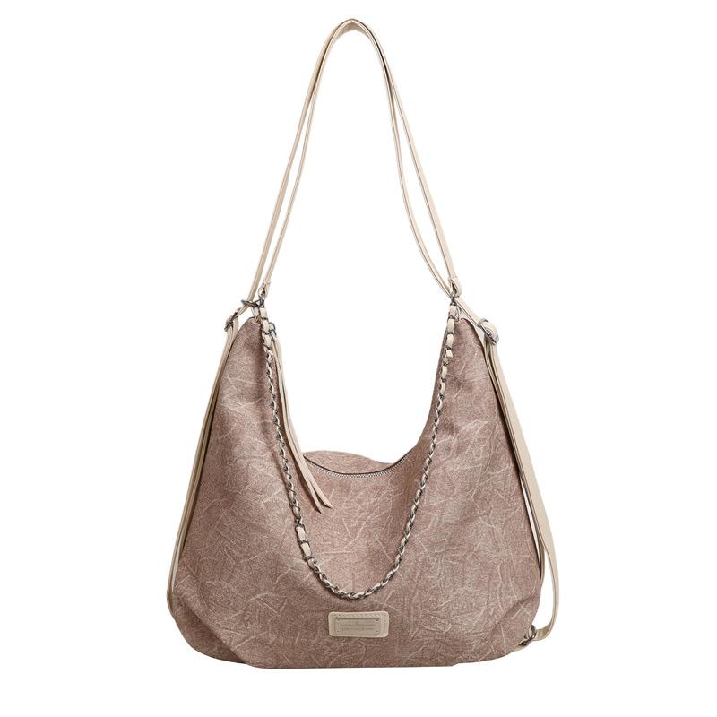 

Дизайнерская сумка через плечо для женщин 2024 года, новая модная сумка-мессенджер большой вместимости, повседневная сумка-тоут с текстурой хаки