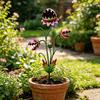 2D Sunflowers Garden Stake Retro Flat Metal Plant Decoration Carnivorous Flower Yard Art