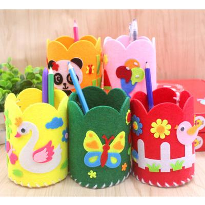 DIY Bleistifthalter Spielzeug Kinder Handgemachtes Bastelset Kinder Kreative Handarbeit Stiftbehälter Spielzeug Kind Lernspielzeug DIY Bastelsets