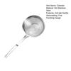 Stainless Steel Deep Skimmer with Long Handle Heavy-Duty Slotted Spoon for Dumplings Noodles Frying Rust-Proof Dishwasher Safe Essential Kitchen Tool