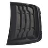Black Car Exterior Hood Vent Scoop Cover Air Intake Grille Inlet Trim Universal