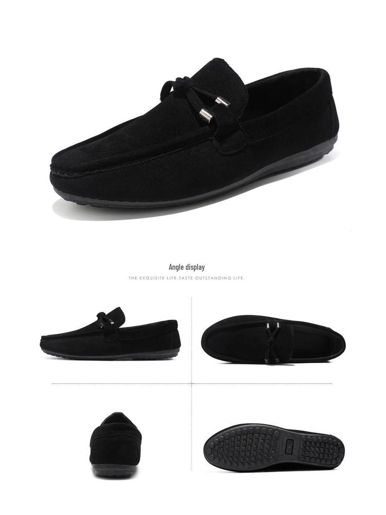 Men's Breathable Slip-On Bean Shoes - Casual, Trendy, Versatile Spring/Summer Footwear